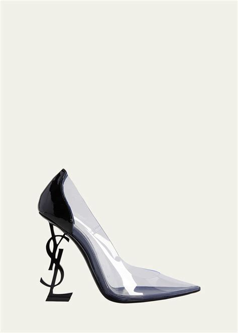 clear ysl heels